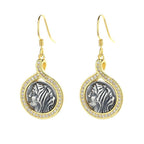 Boucles d'oreilles pièce de monnaie grecque Felicistes E1074