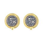 Boucles d'oreilles réplique de pièces de monnaie romaines E1006