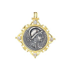 Pendentif pièce de monnaie grecque Mars N1028