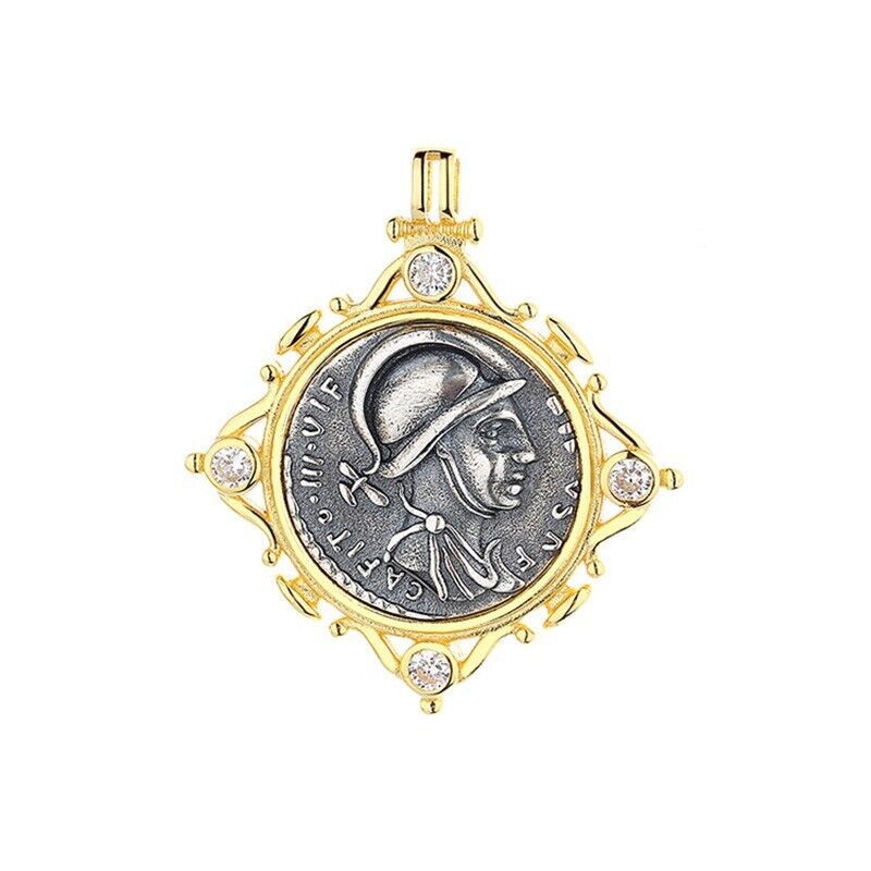 Pendentif pièce de monnaie grecque Mars N1028