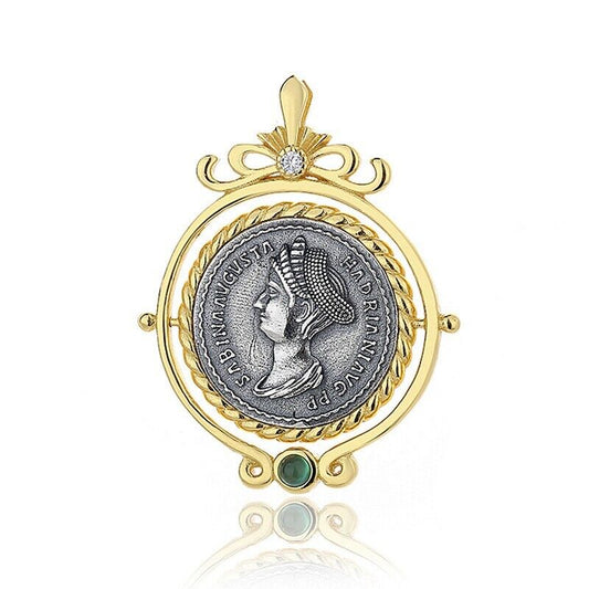 Sabina Flip Pendentif pièce romaine N1015