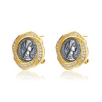 Boucles d'oreilles en pièces de monnaie romaines Crispina E1020