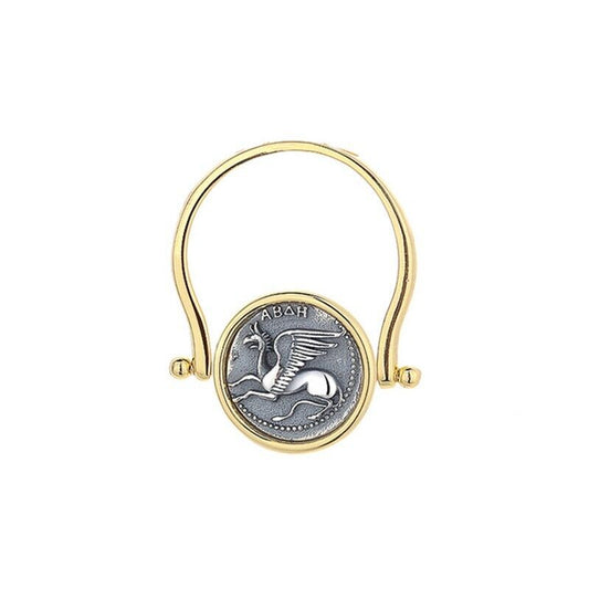 Gryphon Dauphin Grec Coin Flip Pendentif N1031