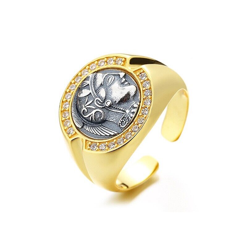 Bague halo Athena CZ R1074