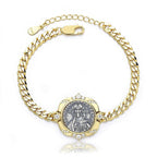 Bracelet chaîne épaisse Justinien II D1004