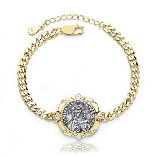 Bracelet chaîne épaisse Justinien II D1004