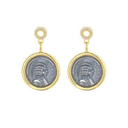 Boucles d'oreilles empereur romain E1034