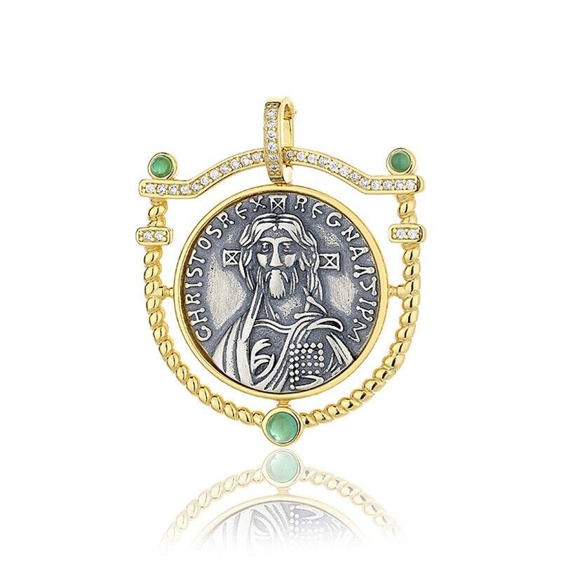 Pendentif Agate Bouclier Justinien II N1013