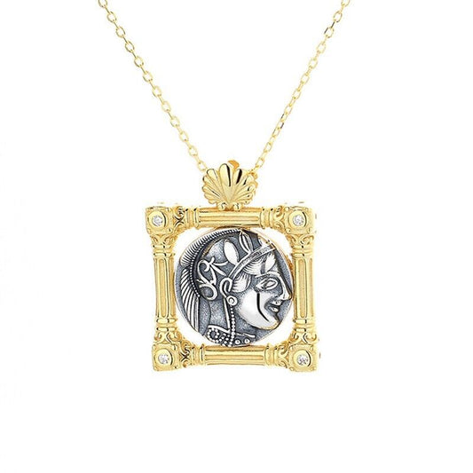 Pendentif pièce de monnaie grecque Artemis N1003