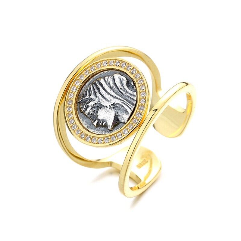 Bague pièce de monnaie grecque Felicistes R1051