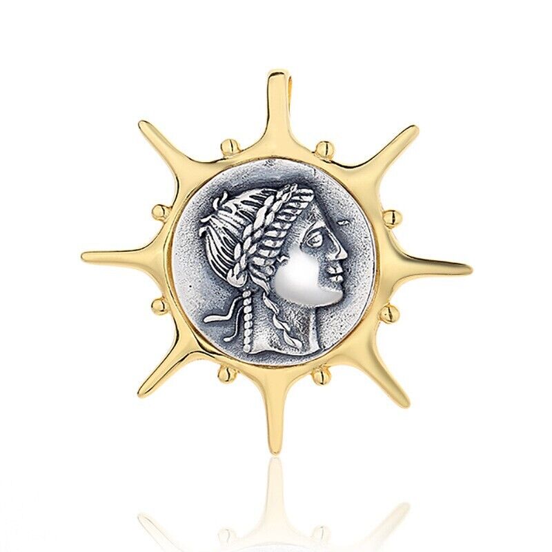 Pendentif pièce de monnaie romaine Apollo N1020