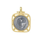 Pendentif pièce de monnaie grecque Athéna N1032