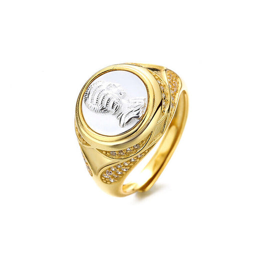 Bague réplique de pièce épaisse R1057