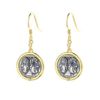 Boucles d'oreilles pièce de monnaie romaine Janus E1049