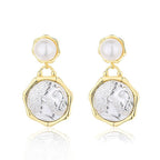 Boucles d'oreilles pièce de monnaie grecque Zeus E1021
