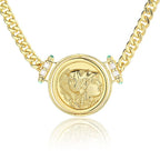 Collier de pièces de monnaie grecques Athéna N1009