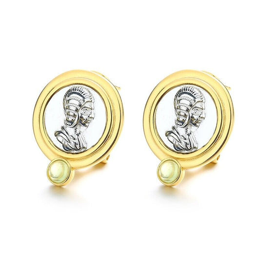 Boucles d'oreilles réplique de pièces de monnaie romaines E1053
