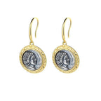 Boucles d'oreilles réplique de pièces de monnaie romaines E1057