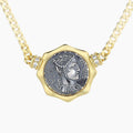 Collier réplique de pièce de monnaie romaine Diana N1017
