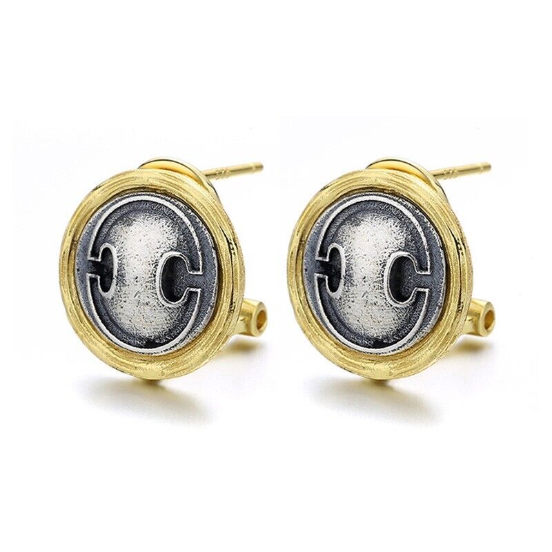 Boucles d’oreilles en pièces de monnaie grecques Bouclier et Pot E1076