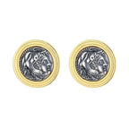 Boucles d'oreilles pièces de monnaie Alexandre Macédoine E1072