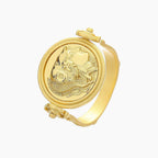 Bague à monnaie romaine retournée R1012