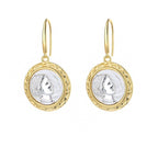Boucles d'oreilles réplique de pièces de monnaie romaines E1077