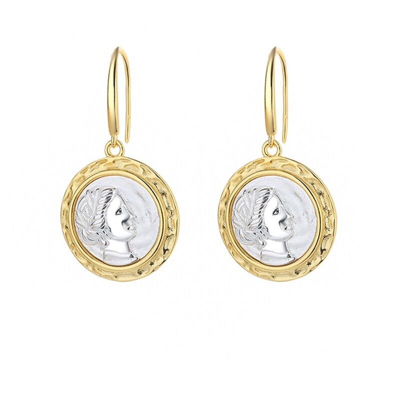 Boucles d'oreilles réplique de pièces de monnaie romaines E1077