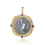 Pendentif pièce de monnaie grecque Crispina N1008