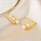 Boucles d'oreilles filaires en perles d'eau douce PE1011