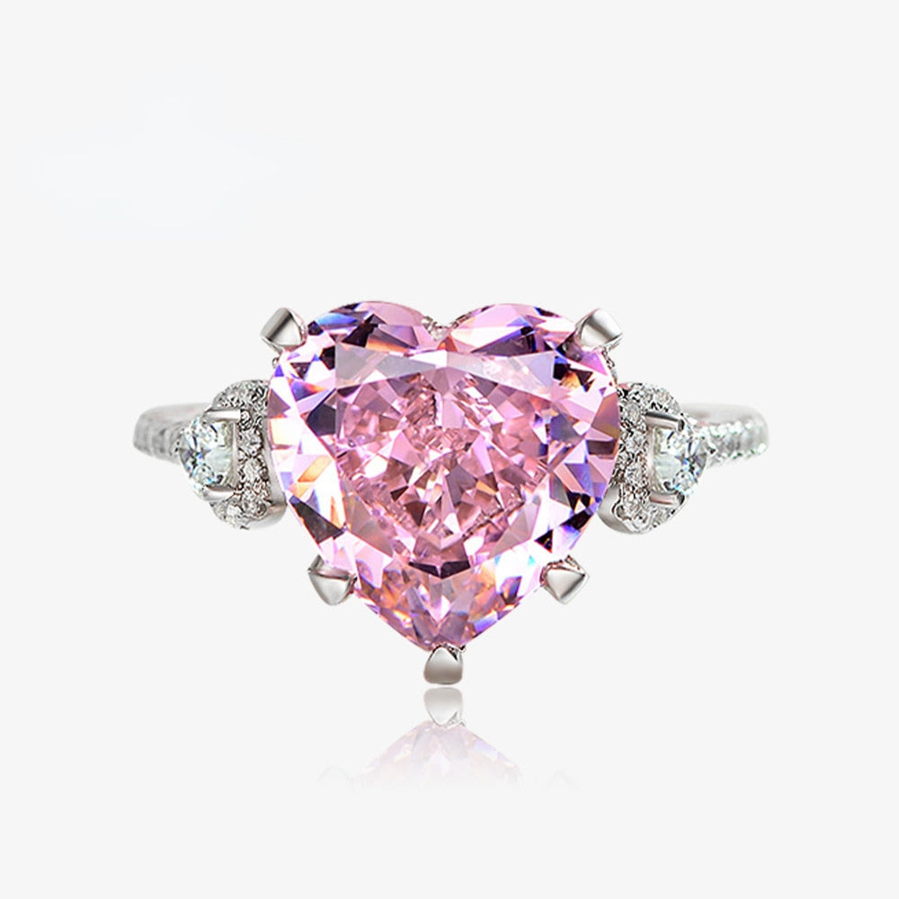 Bague de mariage saphir rose R0926