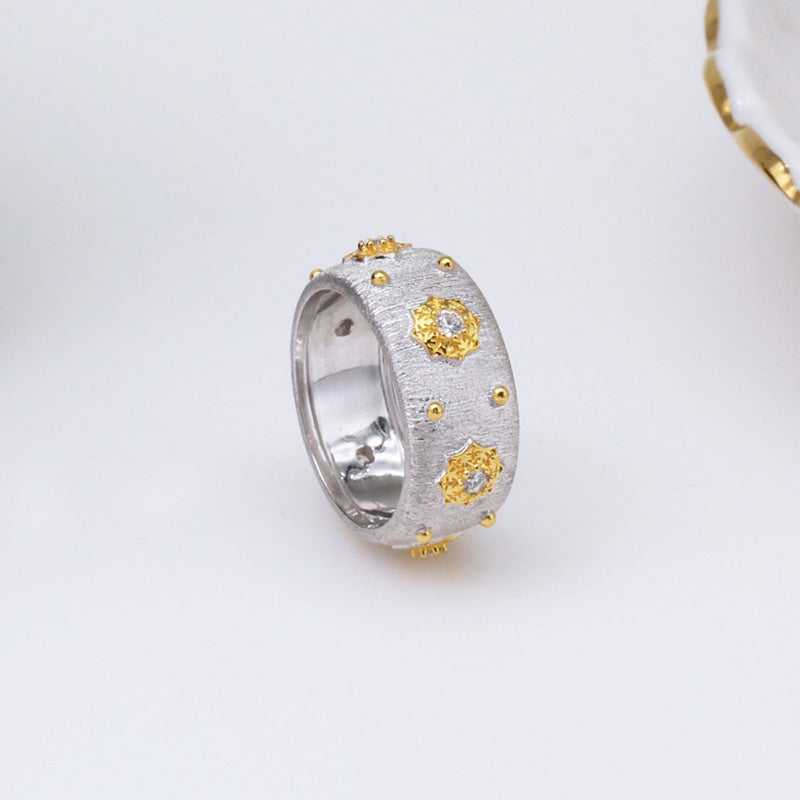 Bague Soyeuse Fleurs Étoilées 5025