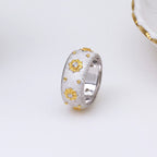 Bague Soyeuse Fleurs Étoilées 5025