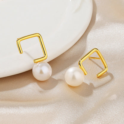 Boucles d'oreilles en fil de perles d'eau douce PE1051