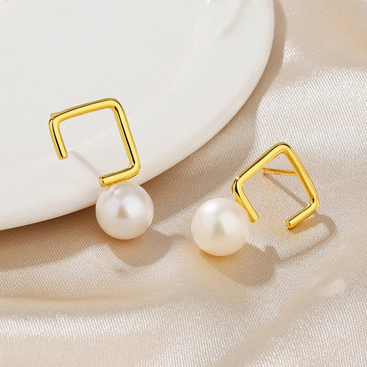 Boucles d'oreilles en fil de perles d'eau douce PE1051