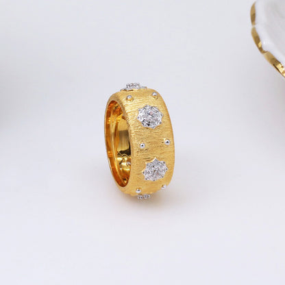 Bague Soyeuse Fleurs Étoilées 5027