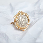 Bague médaillon byzantine Héraclès