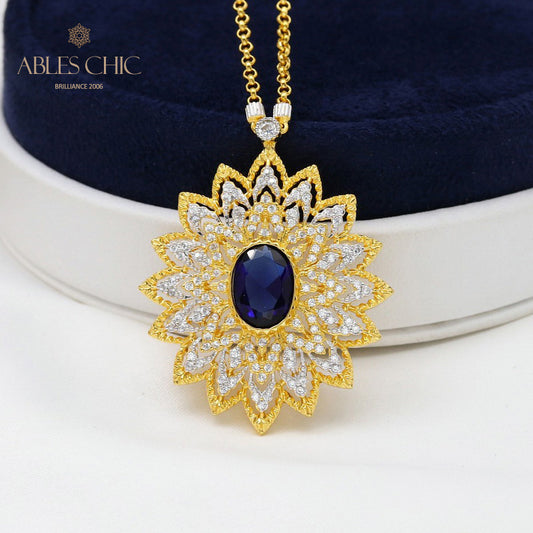 Collier en filigrane en forme de larme de dentelle 5667