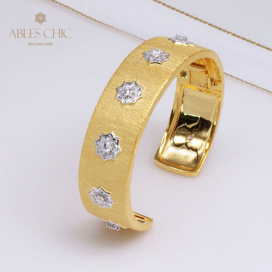 Bracelet Fleurs en Tissu Mat 5252