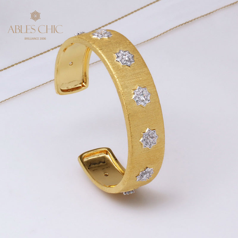Bracelet Fleurs en Tissu Mat 5252