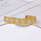 Bracelet Fleurs en Tissu Mat 5252