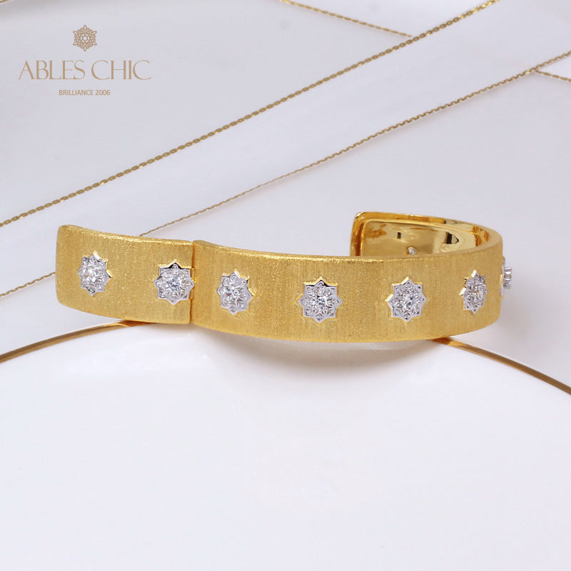 Bracelet Fleurs en Tissu Mat 5252