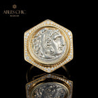 Bague médaillon byzantine Héraclès