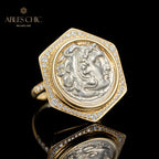 Bague médaillon byzantine Héraclès
