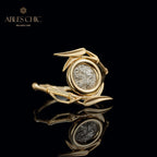 Bague Noeuds Bambou Lion Byzantin