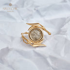 Bague Noeuds Bambou Lion Byzantin