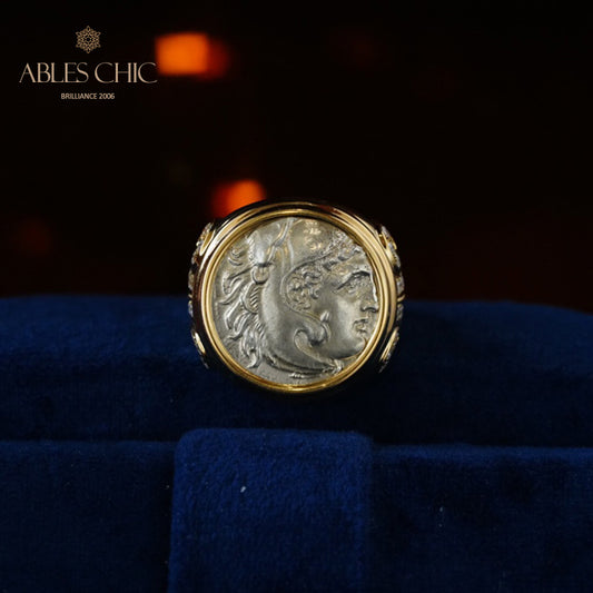 Anneau de pièce de monnaie romaine d’Héraclès