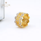 Bague Aérée en Dentelle Pétales de Rose 5447