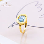 Bague Zircon Pomme Brossée 5190