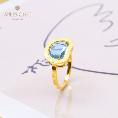 Bague Zircon Pomme Brossée 5190